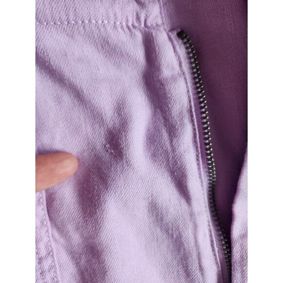 NWT thropologie The Colette Cropped Wide-Leg Linen Pants Sz 30P Lavender 7B408 - Picture 12 of 16